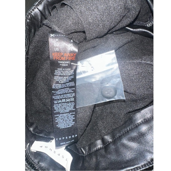 Topshop - Leather Moto Pants Leggings NWOT - Picture 13 of 13